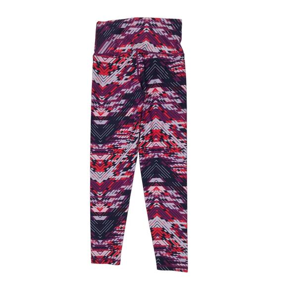 Aerie Womens Purple Red Print Active Capri Leggings Size S - Picture 4 of 8